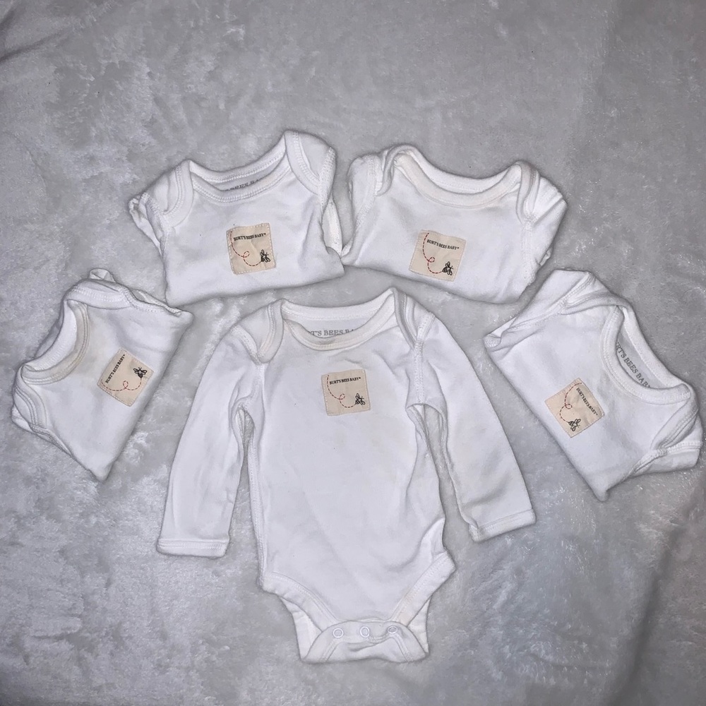 5 Burt’s Bees Onesies